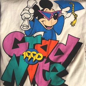 Vintage 1990 Disney Grad Night Tee